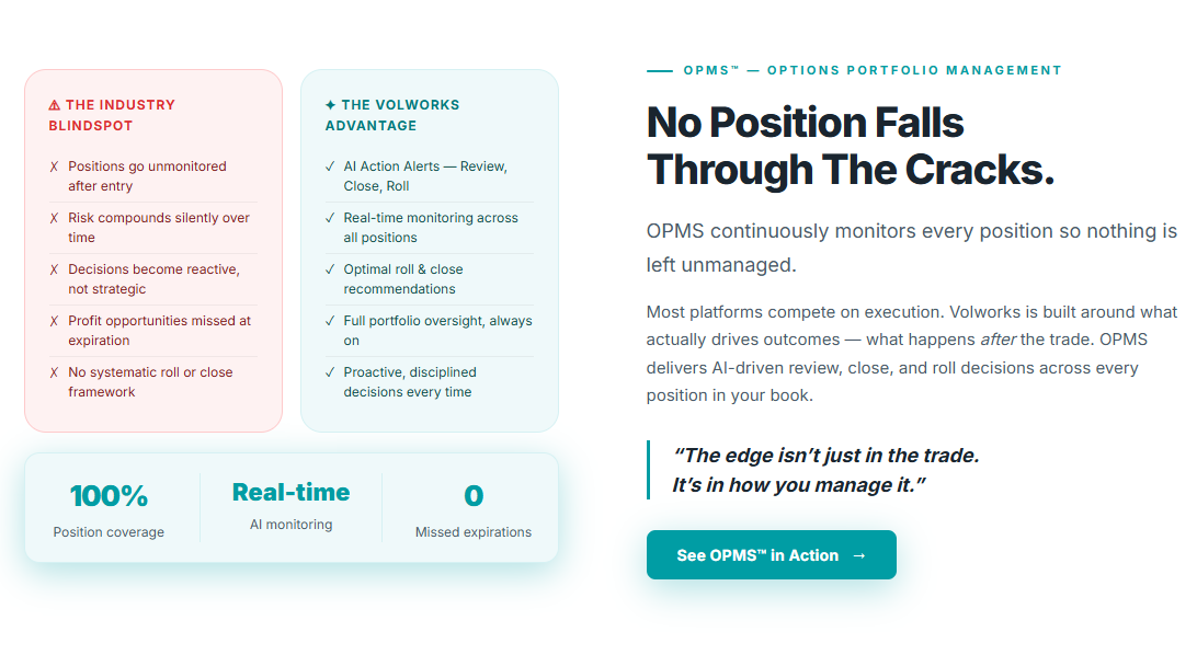 AI-powered position management through OPMS™
